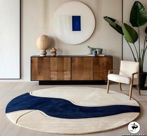 Alfombras de Lana Hechas a Mano con Diseño Moderno Personalizado, Alfombra Hecha a Mano al por Mayor para Sala de Estar, Textiles Indios H/L - Product Image 3