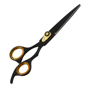 Ciseaux de barbier professionnels en acier inoxydable pour la coupe et l'éclaircissement des cheveux, série Razor Edge, avec réglage fin - Product Image 2