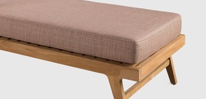 Tumbona Minimalista de Madera para Jardín, Silla de Cuerda Tejida, Muebles de Exterior para Patio y Hogar - Jaya - Product Image 4