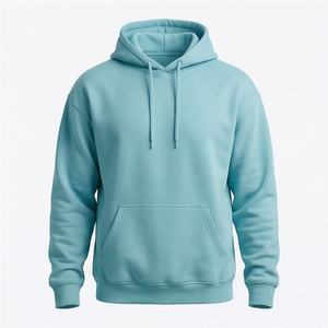 Hoodie surdimensionné élégant pour homme, design vintage délavé avec poche avant, confortable, personnalisable pour l'hiver. - Product Image 1