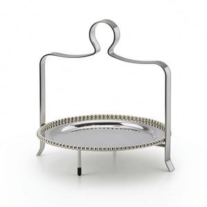 Support à gâteaux à plusieurs niveaux de qualité supérieure, finition argentée, pour boulangerie, café, restaurant, élégant, multi-niveaux - Product Image 2