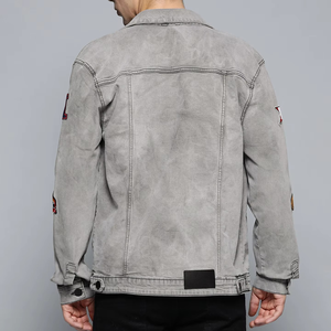 Chaquetas Vaqueras Bordadas para Hombre al por Mayor, Manga Larga, las Más Vendidas, Chaqueta Vaquera para Hombre, Nuevo Diseño - Product Image 3