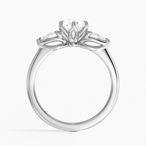 BOJ <b>Ring</b> 077 Pear Cut 925 <b>Silver</b> Halo Prong Stone <b>Solitaire</b> Diamond <b>Ring</b> 2ct D Color VVS1 Moissanite GRA Certified Low Price - Product Image 3