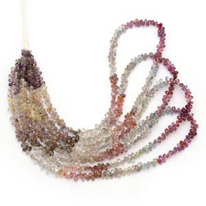 Zafiro AAA de 2.5x4mm-3x5mm, forma de lágrima, facetado, natural, multicolor, piedra preciosa, cuentas sueltas para joyería. - Product Image 1