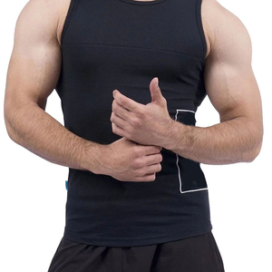 Débardeur côtelé personnalisé pour homme, thermique, respirant, séchage rapide, en fibre de bambou, décontracté, sportswear, fitness - Product Image 6