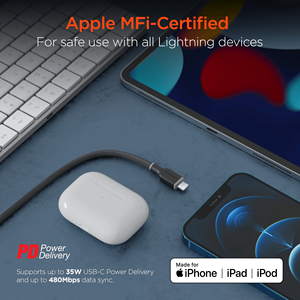 Cavo Dati USB-C a Lightning Flexi PRO 10ft ad Alte Prestazioni - Product Image 3