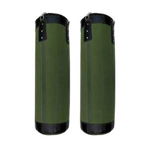 กระสอบทรายหนักแบบปรับแต่งได้พร้อมพื้นรองเท้าหนัง อุปกรณ์ชกมวยสำหรับการออกกำลังกายของมนุษย์ ใช้ในยิม พร้อมโลโก้สั่งทำ - Product Image 5