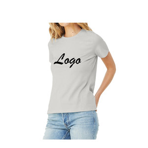 Camisetas de Algodón para Mujer de Primera Calidad, Cuello Redondo, Casuales, Transpirables, Ecológicas, de Secado Rápido, con Logotipo y Diseño Personalizados OEM - Product Image 4