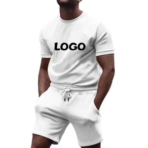 Ensemble de sport d'été pour homme à séchage rapide, respirant, avec t-shirt à manches courtes en maille et short, idéal pour l'entraînement sportif - Product Image 1
