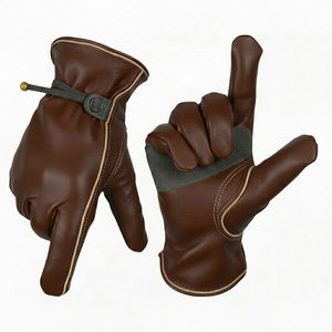High Quality Leather Safety <b>gloves</b> Comfortable Fit Leather <b>Driver</b> <b>Gloves</b> for Hand Safety cowhide leather <b>driver</b> <b>gloves</b> - Product Image 1