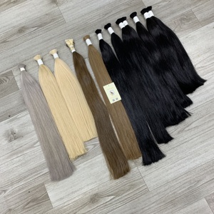 Nouvel arrivage 100% Extensions de cheveux humains vierges vietnamiens Styles droits Body Wave Teint Collections en vrac blanchies Couleur claire - Product Image 3