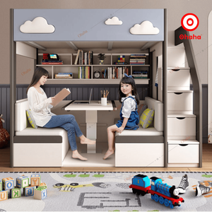 เตียงสองชั้นอัจฉริยะอเนกประสงค์สำหรับเด็ก โอฮาฮ่า - GTTM042 - Product Image 1