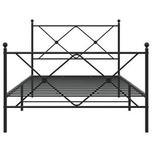 โครงเตียงเหล็กสีดำแบบเตียงคู่ รูปทรงสี่เหลี่ยมผืนผ้า - Product Image 4