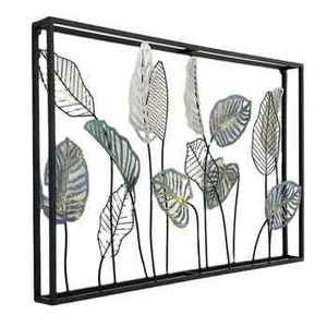 Metal Floral Wall Sculpture Modern Irregular Design Home Decor Living Room Accent <b>Single</b> Piece - Product Image 5
