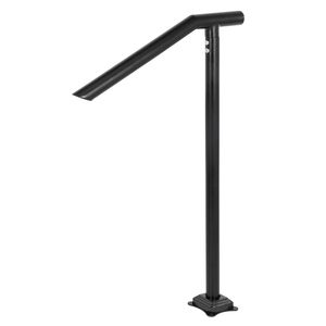 Corrimano per Scale in Ferro Nero da 3 Piedi, Robusto Corrimano ad Arco Montato a Pavimento per 2-3 Gradini, Uso Interno ed Esterno - Product Image 2