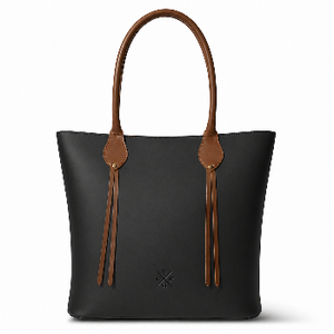Vintage Leather Blue Tote Bag Retro Shoulder Handbag Zipper Closure Large Capacity for Travel Shopping and laptop bag - Product Image 5