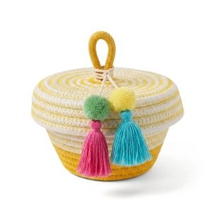 Colorful Handmade Cotton <b>Gift</b> <b>Box</b> With Tassel Charm For <b>Ramadan</b> And Eid Celebration From Vietnam Manufacturer - Product Image 2