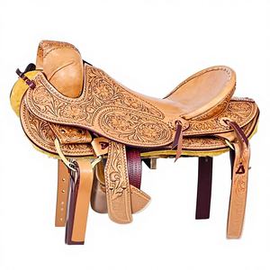 Selle d'équitation western 100% cuir pour spectacle |   Conception légère |   Qualité supérieure |   Fabriqué dans l'Uttar Pradesh - Product Image 4
