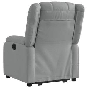 Fauteuil de massage électrique gris clair avec fonction de levage - Product Image 4
