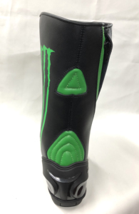 Botas de Carreras Monster de Alta Calidad Meerab Impex, Combinación Negro y Verde, Cuero Original, Impermeables, Cierre de Cremallera, Media Pantorrilla - Product Image 4