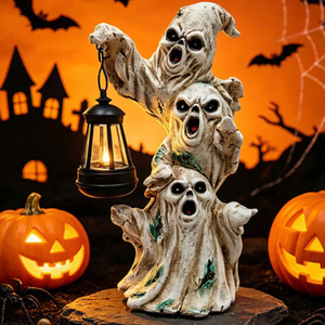 Decoraciones de jardín para Halloween, Figura de Árbol Fantasma de Halloween, Adorno de Espantapájaros de Resina - Product Image 4