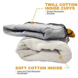 Gants de sécurité, vêtements de travail, gants en cuir de vache résistants aux coupures - Product Image 6