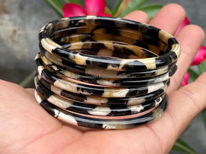 Gran oferta hecha a mano brillante pulido cuerno de búfalo brazaletes pulseras moda cuerno de vaca joyería pulsera para niñas por FWE - Product Image 3