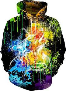 Sudaderas con Capucha de Forro Polar para Hombre, Sublimadas, Premium, al por Mayor, con Logotipo Personalizado Impreso, 100% Poliéster, de Secado Rápido, Transpirables, con Estampado Completo - Product Image 3