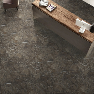 Prix le plus bas en vente exclusive 60x60 60x120 cm Carreaux de sol et de mur en céramique rustique en porcelaine polie émaillée effet marbre - Product Image 4