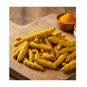 Cúrcuma Cruda Pura Seca Directa de Fábrica, Variedad de Dedos Enteros, Ingrediente Alimentario a Granel de la India - Product Image 4