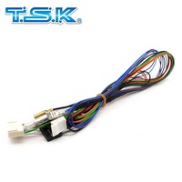 Kit de câbles T.S.K pour accepteur de pièces d'arcade, accessoires pour machines de jeu taïwanaises, câbles multicolores avec connecteurs