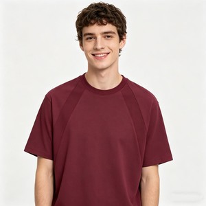 T-shirt pour homme en coton à manches courtes, délavé, style streetwear décontracté, coupe ample, doux et confortable pour tous les jours - Product Image 5