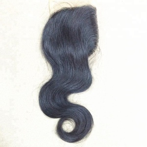 Extensions de cheveux naturels en forme de carré, cuticules, tissage fait à la MACHINE, couleur naturelle, vierges, non traités, couleur naturelle, fermeture en dentelle - Product Image 4