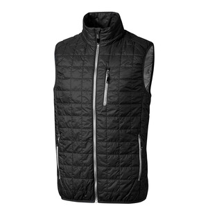 Gilet matelassé en polytaffetas pour hommes, isolant et résistant à l'eau, pour usage extérieur, respirant, léger et coupe-vent - Product Image 1