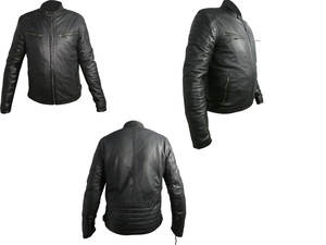 แจ็คเก็ตหนังคุณภาพพรีเมียมสุดฮิตสำหรับฤดูใบไม้ร่วง  แบบสวมใส่สบาย ระบายอากาศได้ดี  ตกแต่งด้วยผ้าควิลท์ที่ไหล่  เหมาะสำหรับขี่มอเตอร์ไซค์และกิจกรรมกลางแจ้ง - Product Image 5