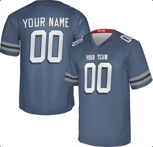 Camiseta de Fútbol Americano Personalizada 2026, 100% Poliéster, Venta al Por Mayor, Secado Rápido, Impresión por Transferencia de Calor, Unisex, Ropa Deportiva para Adultos, OEM - Product Image 4