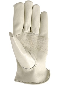 Guantes de Seguridad Industriales EN420 de Cuero Vacuno, Reforzados en la Palma, Resistentes a Cortes, Antideslizantes y al Calor - Product Image 2