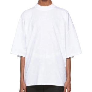 เสื้อยืดคอตตอนถักน้ำหนัก 230 กรัม แบบดรอปไหล่ หนา คุณภาพสูง สไตล์สตรีทแวร์ หรูหรา รับผลิตตามแบบ สั่งทำได้ - Product Image 1
