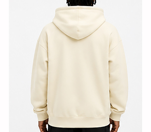 Sweat à capuche zippé noir pour homme, en molleton de coton premium, style streetwear hiver, chaud et tendance, pour un usage décontracté - Product Image 2