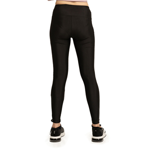 Leggings de yoga taille haute respirants en Spandex et Nylon, tendance, coupe ajustée noire, pour femme, style athleisure - Product Image 2