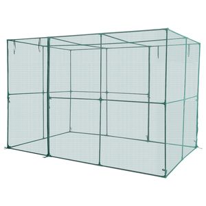 Gabbia Protettiva per Piante Facile da Installare, Resistente al Vento, 9.5 X 6.36 X 6.36 ft, Rete da Giardino con Porta con Cerniera per Uso Esterno - Product Image 1