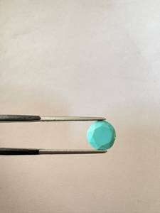 GNSJ 100% Natural Round Rose Cut Faceted Turquoise Loose <b>Gem</b> <b>Stones</b> 6-8mm 11 Pieces 11.15ct Unheated Arizona for Jewelry Making - Product Image 2