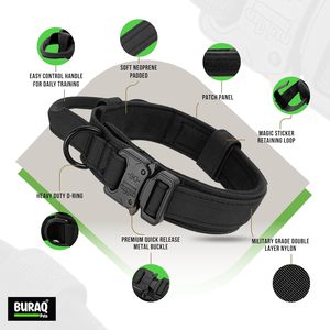 Tactical Dog <b>Collar</b> Heavy Duty Buckle OEM ODM Custom Logo Adjustable Dog <b>Collar</b> Direct Manufacturer - Product Image 2