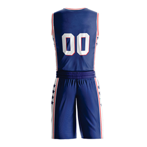 Fashionable Sublimation Basket Ball Uniform set 100% polyester Sleeveless Jersey Custom Basket Ball Uniform - Product Image 6