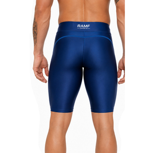 Pantalones Cortos Deportivos de Compresión para Hombre, Personalizados OEM, de Spandex Sólido, de Secado Rápido, Elásticos en Cuatro Direcciones, con Abertura Lateral, para Entrenamiento y Fitness - Product Image 2