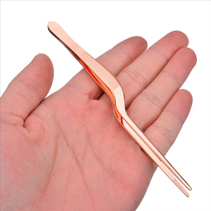 Pince de chef professionnelle en acier inoxydable allemand, idéale pour l'agencement des plats et la préparation culinaire – Ensemble de pinces de cuisine manuelles - Product Image 4