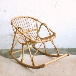 Rattan recliner <b>chair</b> children rocking <b>glider</b> <b>chairs</b> kids furniture direct supply from factory - Product Image 4