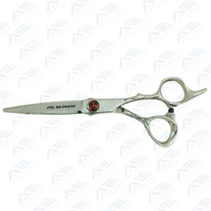 Ciseaux de coupe de cheveux en argent fleur Ciseaux de coiffeur en acier inoxydable tranchants avec vis décorative fantaisie Professionnel - Product Image 2