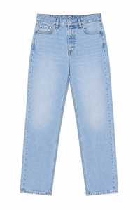 Jean en denim extensible slim fit pour homme, avec braguette boutonnée unie, finition délavée, poids lourd, écologique, couleurs bleu et noir, vente en gros - Product Image 3