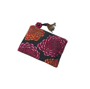 Porte-monnaie mignon fait main en perles de rocaille, petit portefeuille pour espèces, sac à monnaie de créateur en perles de rocaille pour femme, portefeuille tendance - Product Image 4